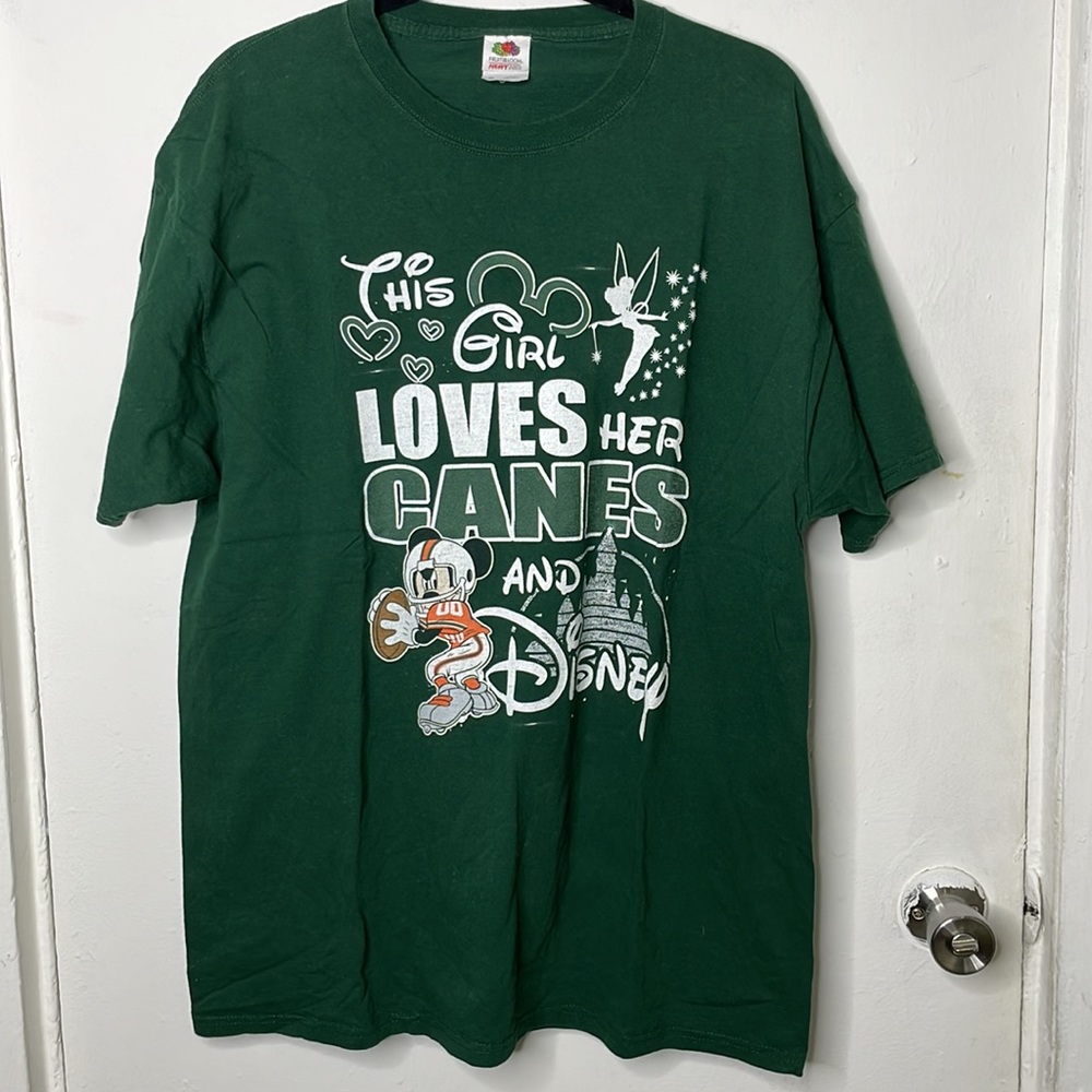 Disney x Miami Hurricanes Graphic T-Shirt 💚🏈